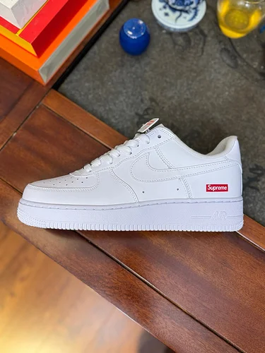 Nike Air Force 1 Supreme White Shoes CU9225-100