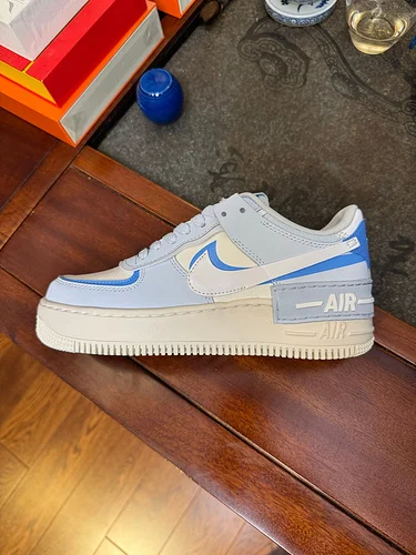 Nike Air Force 1 Shadow Blue White Shoes
