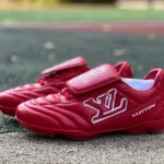 LOUIS VUITTON Footprint Soccer Red Shoes
