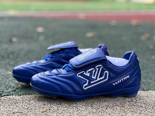 LOUIS VUITTON Footprint Soccer Blue Shoes