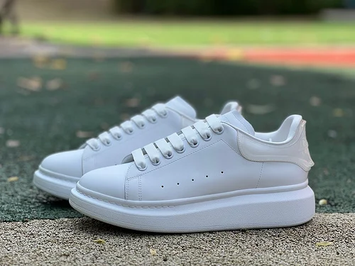 Alexander McQueen White Leather Shoes