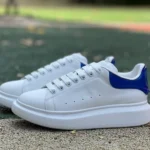 Alexander McQueen Blue Leather Shoes