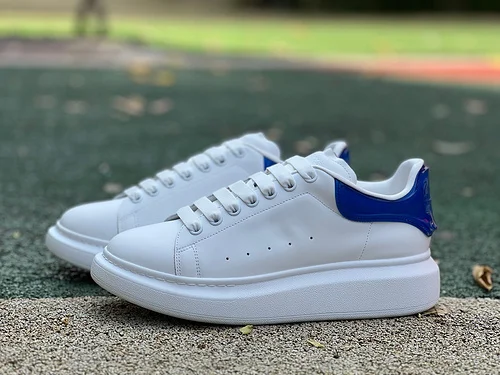 Alexander McQueen Blue Leather Shoes