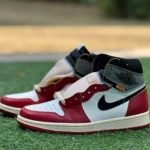 Union LA x Air Jordan 1 High OG Retro Basketball Shoes White Red Grey Black HV8563-600