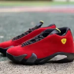 Air Jordan 14 Ferrari Red Black Basketball Shoes 654459-670