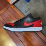 DT Air Jordan 1 Low Black Red Shoes 553558-067
