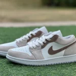 Air Jordan 1 Low White Grey Brown Shoes HF1567-200