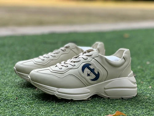 GUCCI Rhyton Beige Green Shoes