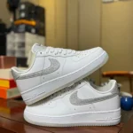 Nike Air Force 1 White Grey Star Shoes HQ3461-191