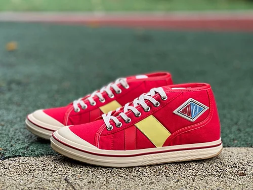 Bottega Veneta Canvas Shoes Red