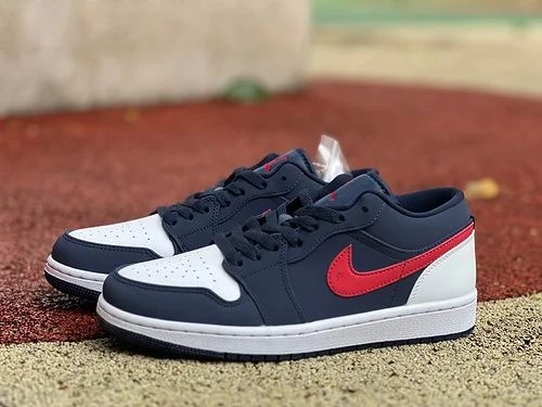AJ1 Low Patriots White Blue Red Air Jordan 1 Low CZ8454-400