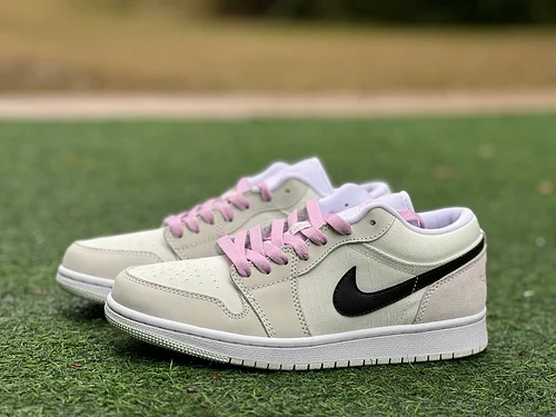 Y Pure Original AJ1 Low Tiffany Green Sakura Pink Retro Basketball Shoes CZ0776-300