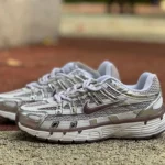 Nike P-6000 White Silver Pink Low Top Sneakers IB4019-019