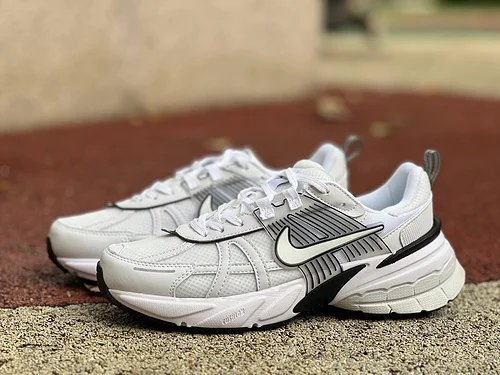 Nike V2K Run White Black Comfort Casual Dad Shoes HF5342-100