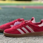 S2 Pure Original Adidas Gazelle Indoor Women's Lace Stripes Red Sneakers JI2756