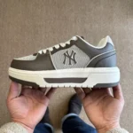 MLB White Brown Sneakers 3ASXLSL4N (GP001) Standard Brown 50BRS