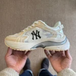 MLB Beige Silver Yellow Dad Shoes Item: 3ARNSPL4N (GP010) Standard Beige/Standard Grey 50BGS