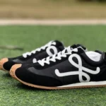 LOEWE Ballet Runner 2.0 Nylon Leather Black White Gum Sole