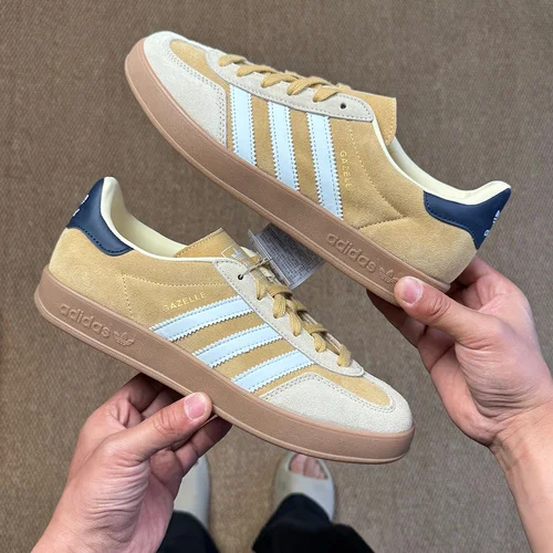 Adidas Gazelle Suede Yellow T-Toe Training Shoes Samba Second Generation JI3523