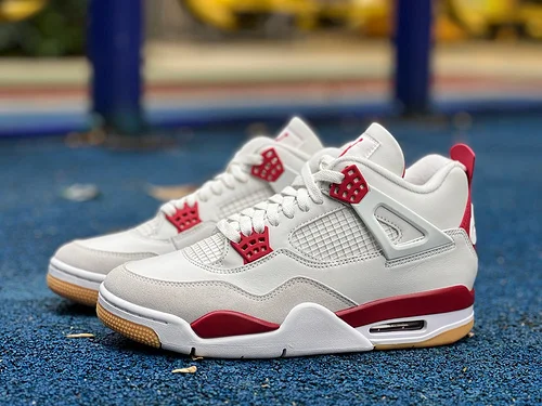 GX Pure Original AJ4 SB White Red Varsity Red Sneakers Nike SB x Air Jordan 4 DR5415-106