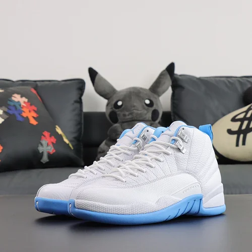 TK Pure Original AJ12 UNC White Blue Sneakers CT8013-112