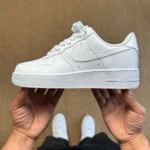 3A Pure Original Air Force 1 AF1 Carbon Fiber White Sneakers HF2886-100