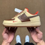 3A Pure Original Air Force 1 AF Mellerd Chocolate Brown Sneakers HQ3447-222
