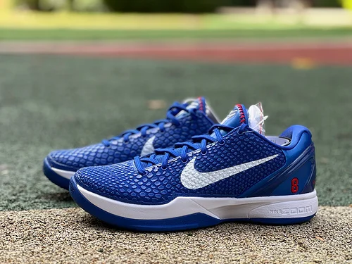 Extinction Pure Original Nike Kobe 6 White Blue Dodgers Low Top Basketball Shoes CW2190-400