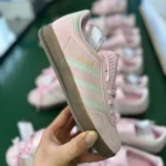 Adidas Originals Gazelle Indoor White Pink Gold Logo Sneakers JI2716