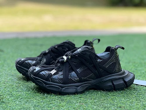 Balenciaga 3XL Spider Web Strap Black Sneakers