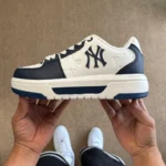 MLB White Cyan Sneakers Item: 3ASXM075N (GP002)