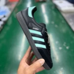 Adidas Originals Samba OG Retro Casual Sneakers Black Green JR7109