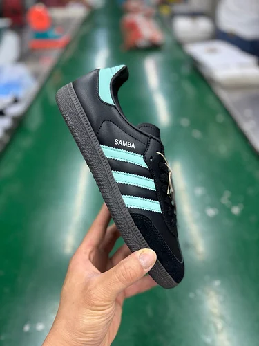 Adidas Originals Samba OG Retro Casual Sneakers Black Green JR7109