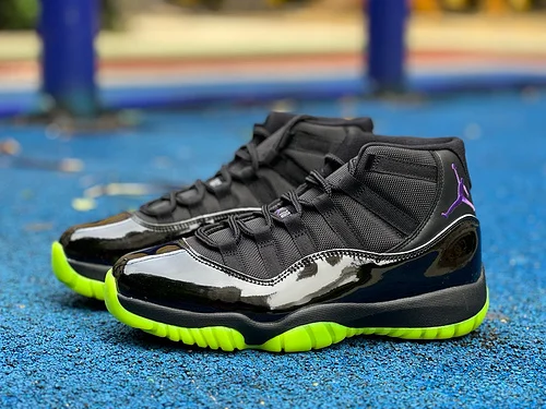 AJ11 Black Green High Top Sneakers CT8012-003