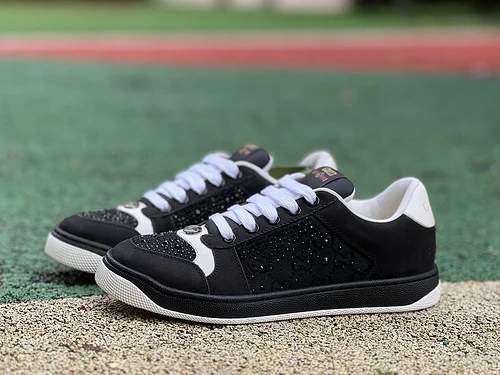 Gucci Screener Black White Sneakers