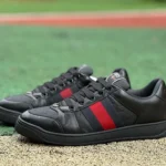 Gucci Screener Black Red Sneakers