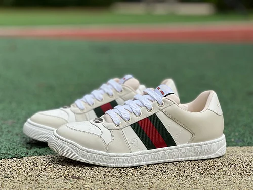 Gucci Screener Pure White Sneakers