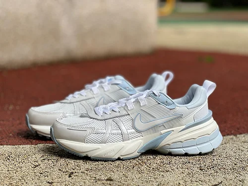 Nike V2K Run Grey Blue Casual Dad Shoes FD0736-009
