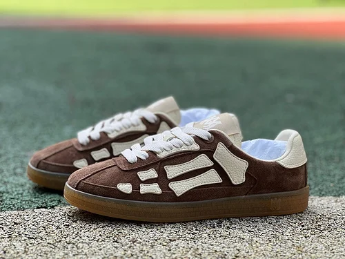AMIRI Pacific Bones Brown Sneakers