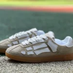 AMIRI Pacific Bones Beige Brown White Sneakers