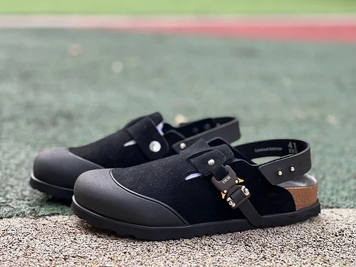 Dior Birkenstock Tokio Black Sandals