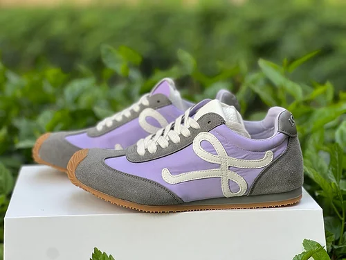 LOEWE Ballet Runner 2.0 Nylon Leather Grey Purple