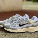 Nike P-6000 White Silver Low Top Sneakers CD6404-105