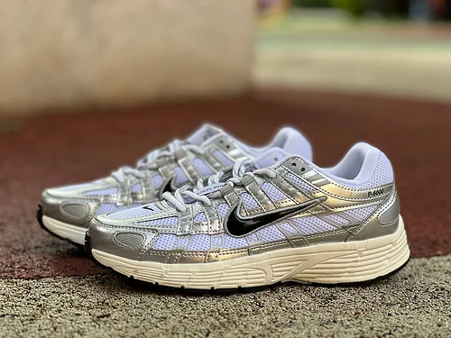 Nike P-6000 White Silver Low Top Sneakers CD6404-105