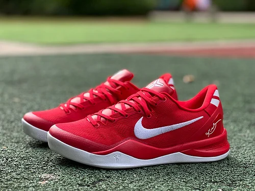 S2 Pure Original Nike Kobe VIII Protro White Red Basketball Shoes HF9550-600