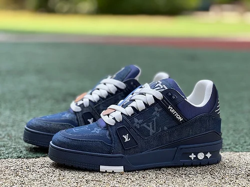 LOUIS VUITTON Trainer Denim Dark Blue Sneakers