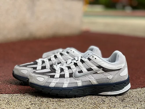 Nike P-6000 White Grey Black Low Top Sneakers IB3081-001