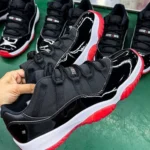 LJR Version AJ11 Black Red Low Top Sneakers