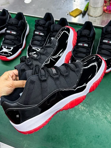 LJR Version AJ11 Black Red Low Top Sneakers