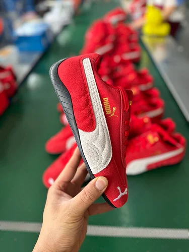 CS Version Puma Speedcat OG White Red Racing Sneakers 398846 02 CS